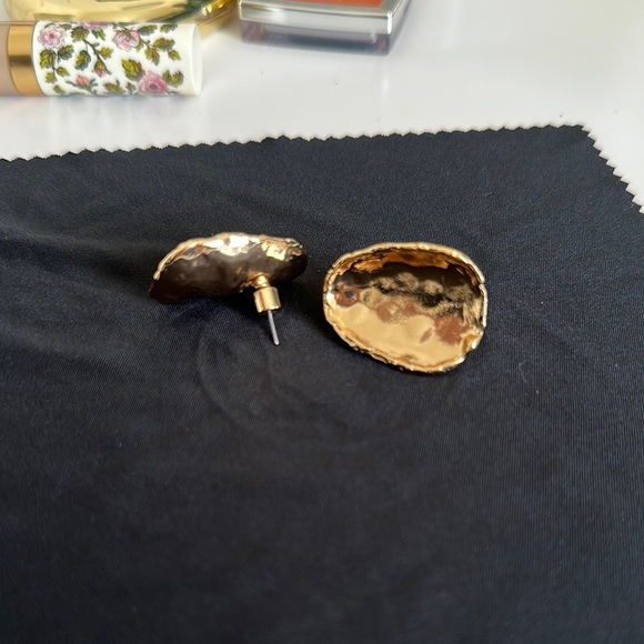 Mango Jewelry - Gold Textured Stud Earrings